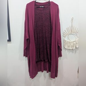 Penningtons Plus Size Dress With Matching  Open-Front Cardigan